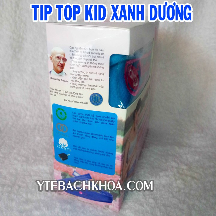 [TẶNG] TAI NGHE THAI NHI TIPTOP KID MUSIC MÀU XANH DƯƠNG (TẶNG TAI NGHE SAMSUNG AKG SIÊU HAY CHO MẸ)