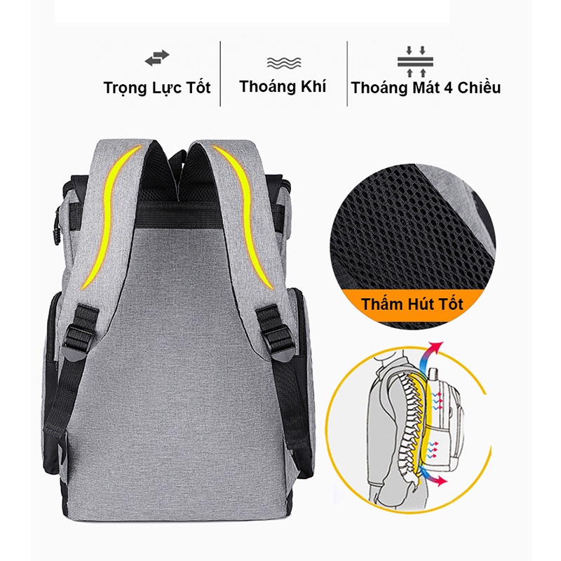 Balo nam nữ du lịch ZAJA size lớn thời trang đựng laptop đi học ulzzang chống thấm nước