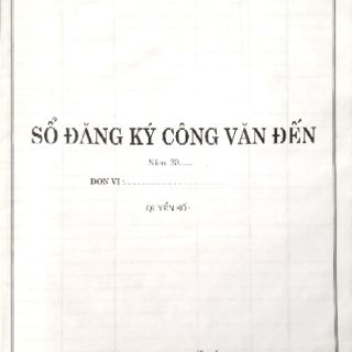 Sổ đăng ký công văn đi, đến