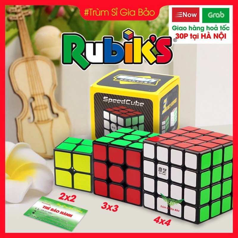 Rubik 3x3 , 2x2 , 4x4  qiyi sail w rubic 3 tầng giá rẻ khối lập phương ma thuật xoay siêu mượt , lõi cứng cáp.