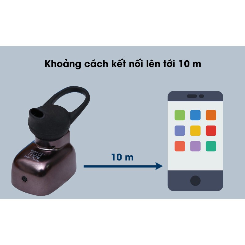 [CHÍNH HÃNG] TAI NGHE BLUETOOTH ROMAN Q5C, Kết nối lên đến 10m, Thời gian thoại 3 giờ, Thời gian nghe nhạc 2,5 giờ.