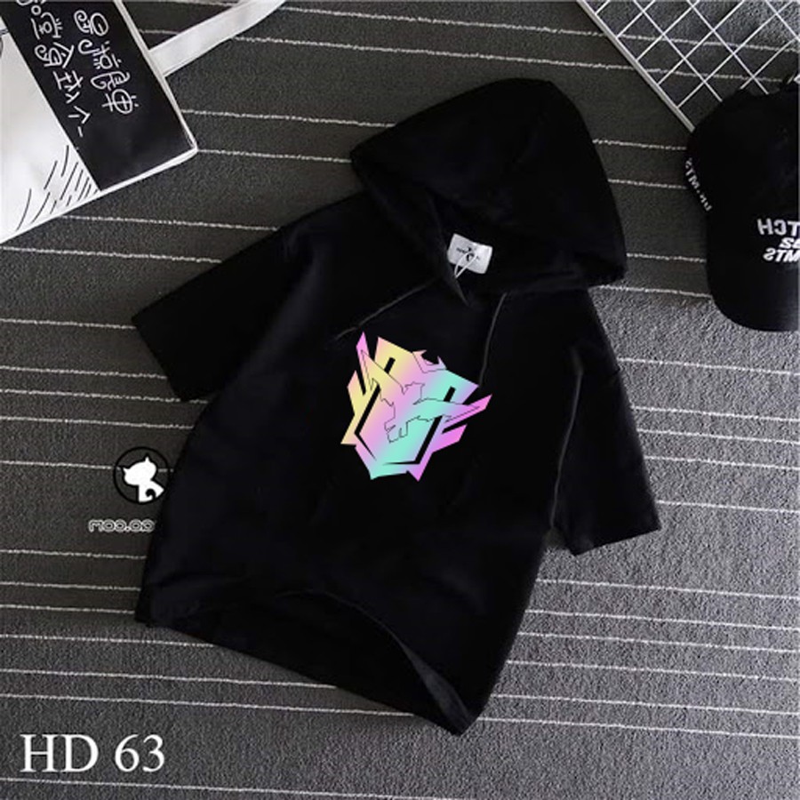 Áo Free Fire Áo Hoodie Tay Lỡ Có Mũ Màu Đen Mẫu 41 CVNSD