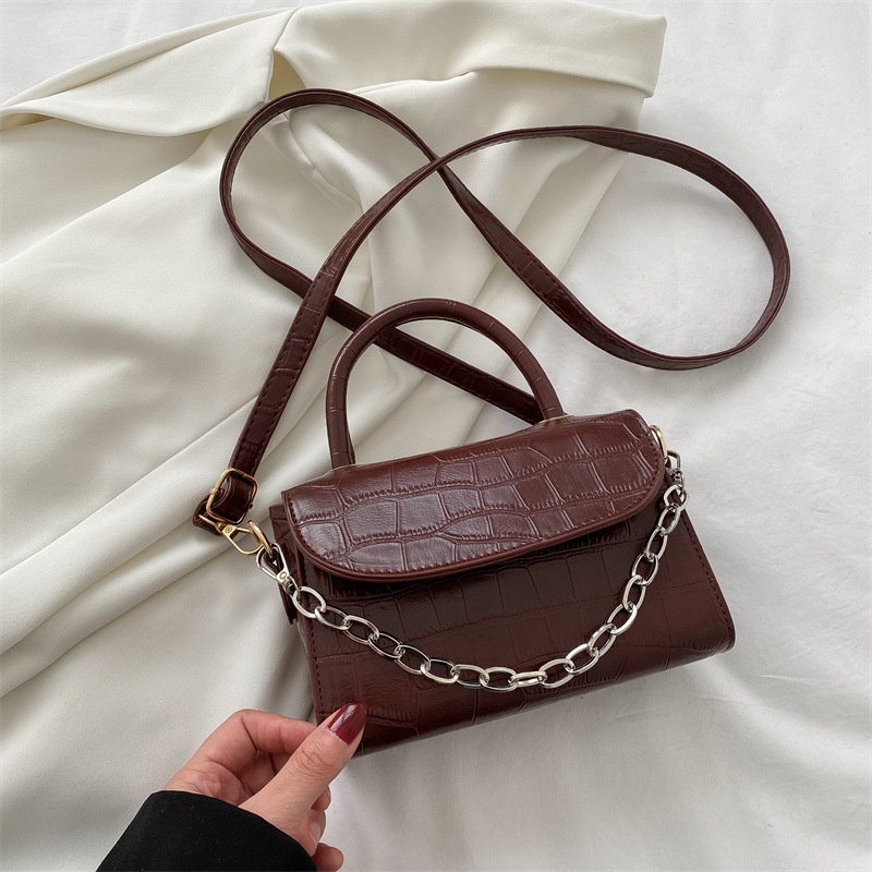 Túi Đeo Chéo Hình Vuông Nhỏ Thiết Kế Đơn Giản Kiểu Mới Phong Cách Cổ Điển 2022 Cho Nữ