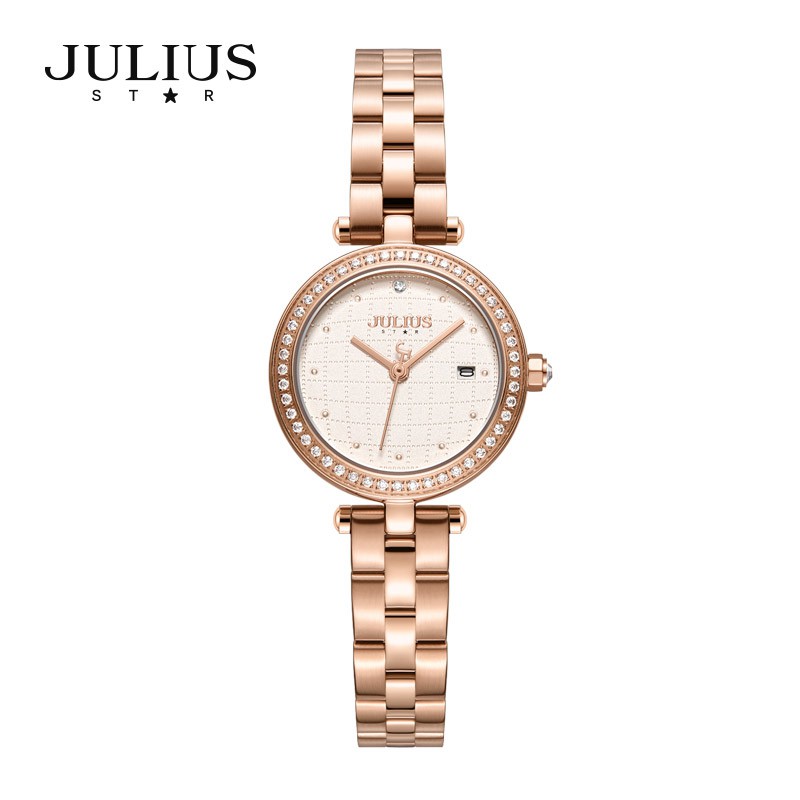 Đồng hồ nữ Julius Star JS-049 dây thép kính Sapphire