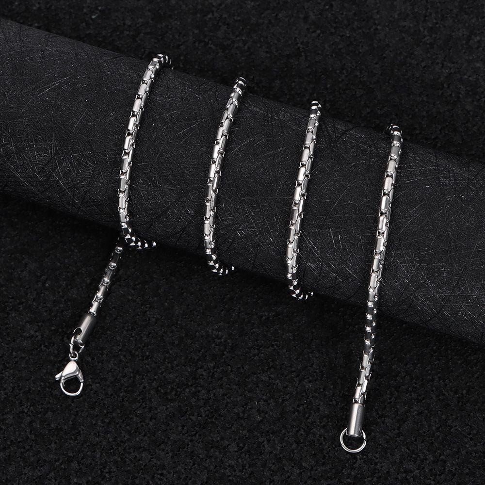 SOFTNESS Vòng cổ Inox Phong Cách Hip Hop Cá Tính Dành Cho Nam Và Nữ