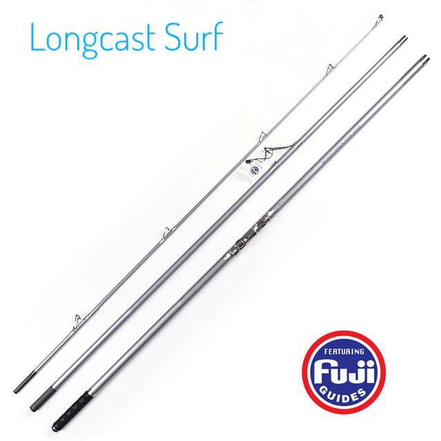 Cần câu cá ❤️FREE SHIP❤️ CC2 - Cần câu 3 khúc lục Longcast Surf chính hãng 4m2 thu gọn 1m4 tải cá 25kg rẻ nhất thị trườn