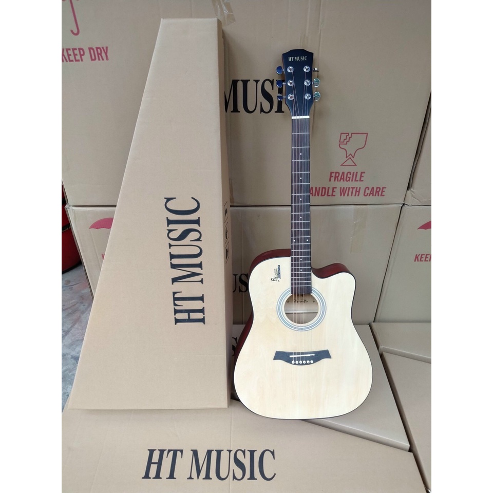 [Guitar giá rẻ] Đàn Guitar Acoustic HT-Music HT89 (Dáng D Cutaway) Có Ty Chỉnh Cần