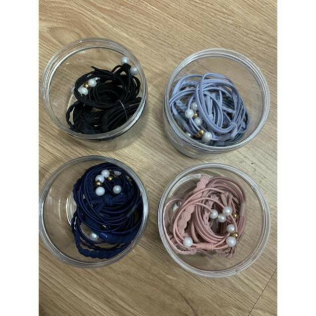 Hộp dây buộc tóc 12 chi tiết siêu xinh