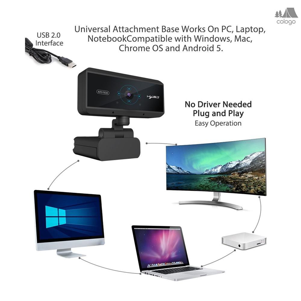 Webcam Hd 1080p Hxsj S3 5 Triệu Pixels Cho Máy Tính | BigBuy360 - bigbuy360.vn