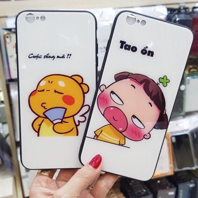 Ốp lưng cường lực cute