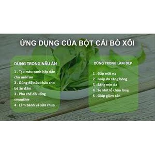 Bột cải bó xôi Behena 50g