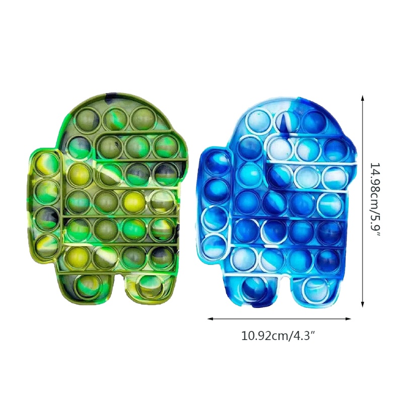 1 / 2 Đồ Chơi Con Quay Bằng Silicone Màu Xanh Lá Cây
