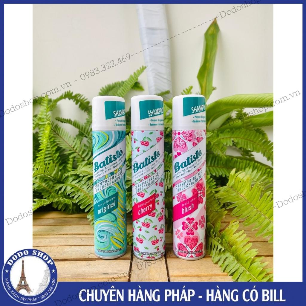 Dầu gội đầu khô Batiste 200ml - Giúp Mái Tóc Suôn Mượt Bồng Bềnh một cách hỏa tốc khi bạn cần