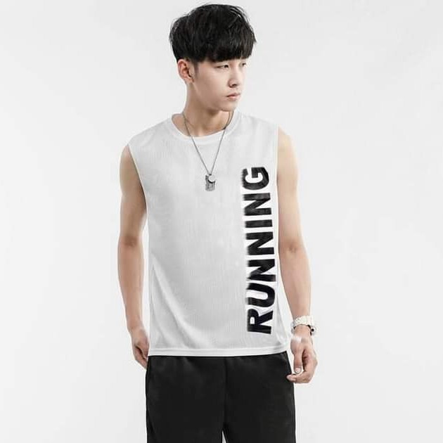 Áo ba lỗ nam tập gym, áo tanktop chất thun lạnh thoáng khí, nhanh khô, khử mùi cơ thể (ARN)