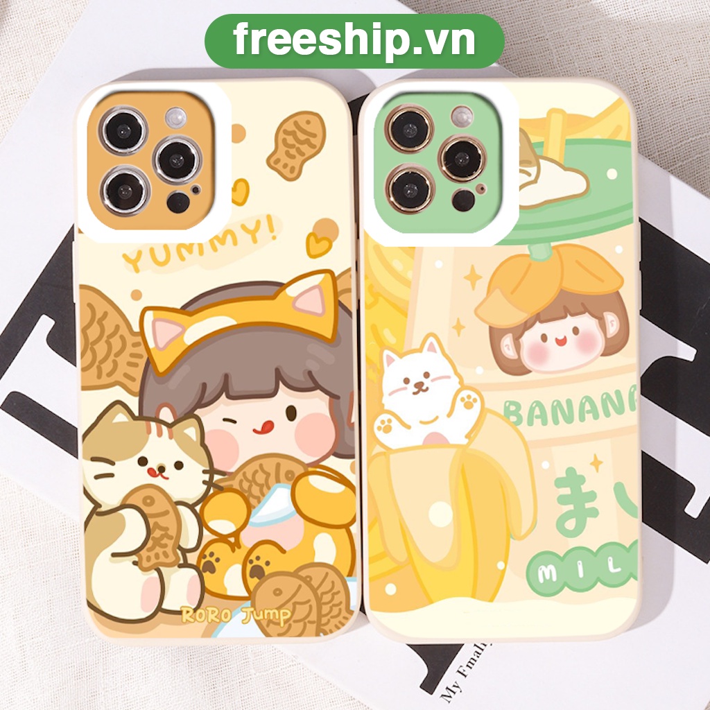 Ốp lưng iphone Yummy Banana siêu đáng yêu chống sốc ốp iphone 12promax/11pro/13pro/promax/6/6s/7/8/se2020/x/xr/xs/xsmax