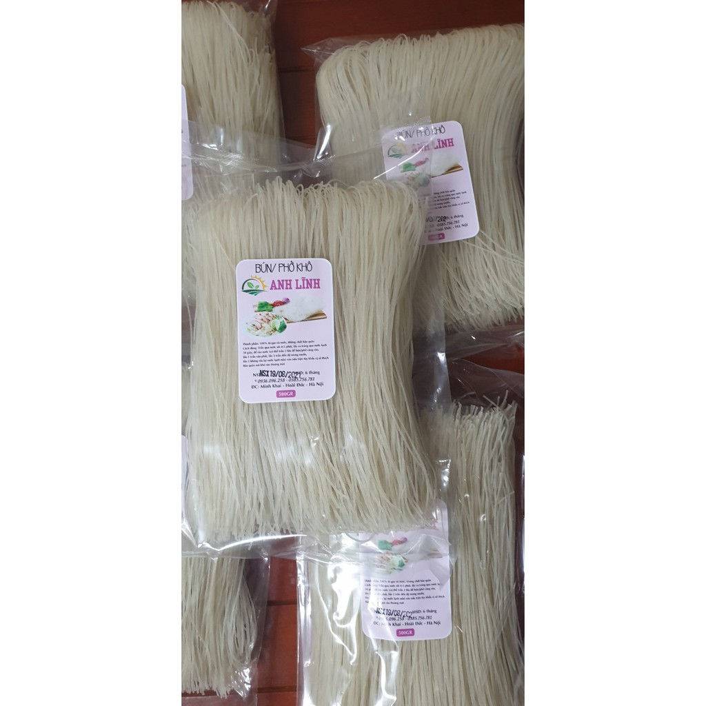 Gói 500g Bún/phở khô truyền thống Anh Lĩnh - Ngon như bún phở tươi