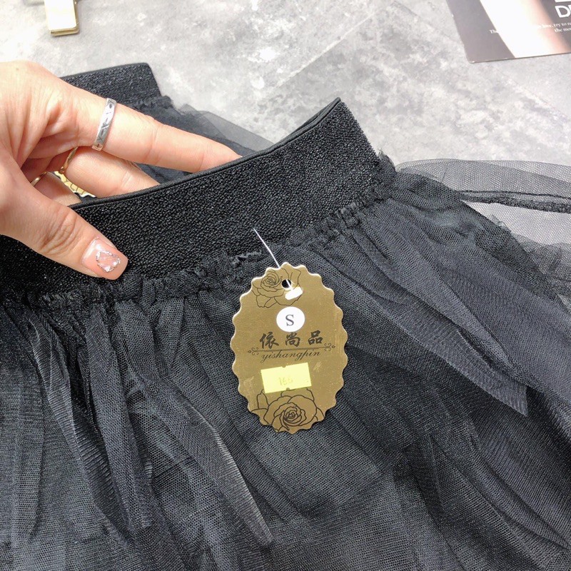 🦋Chân váy lưới tầng hàng QCcó ảnh video sản phẩm