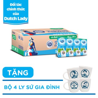(Đồng Nai) Sữa Cô Gái Hà Lan Active ( Có đường ) tặng bộ 4 ly