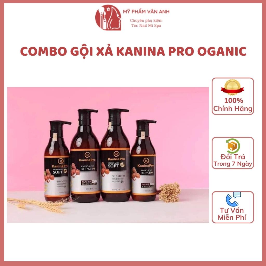 Dầu gội cặp KANINA PRO oganic siêu mềm mượt siêu phục hồi ngăn rụng tóc - myphamvananh