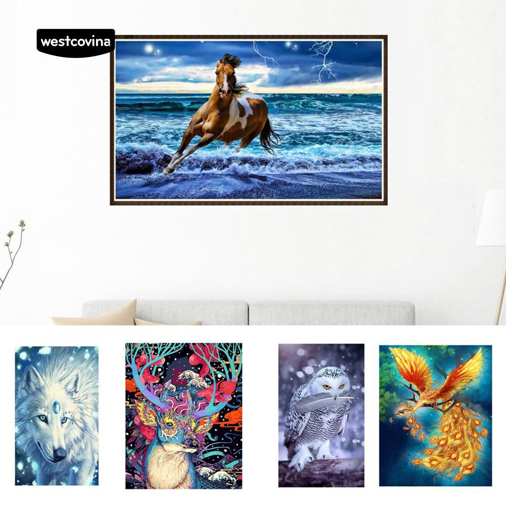 Tranh Đính Đá Hình Động Vật Đáng Yêu Tự Làm