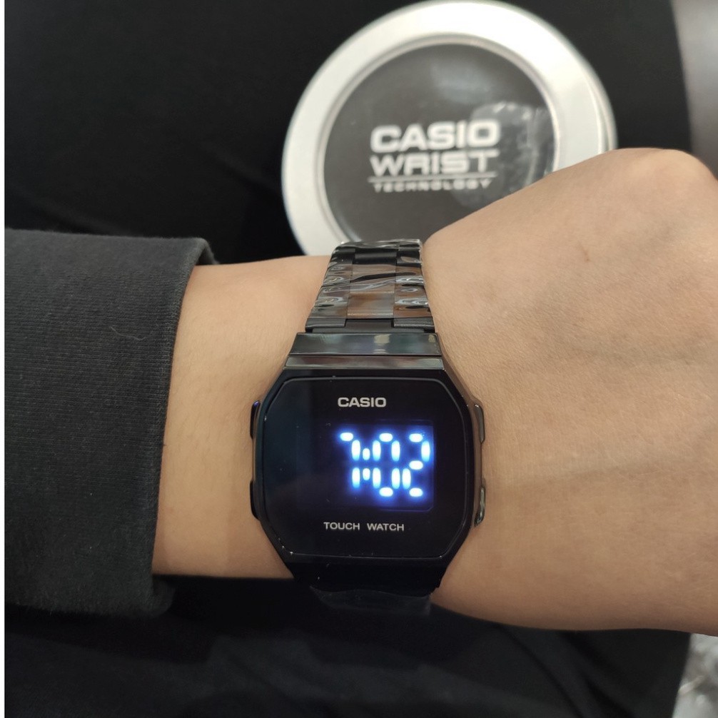 [ảnh thật] Đồng hồ nam nữ điện tử Casio A168 màn hình full led cảm ứng , thời trang , sang trọng-full box thiếc