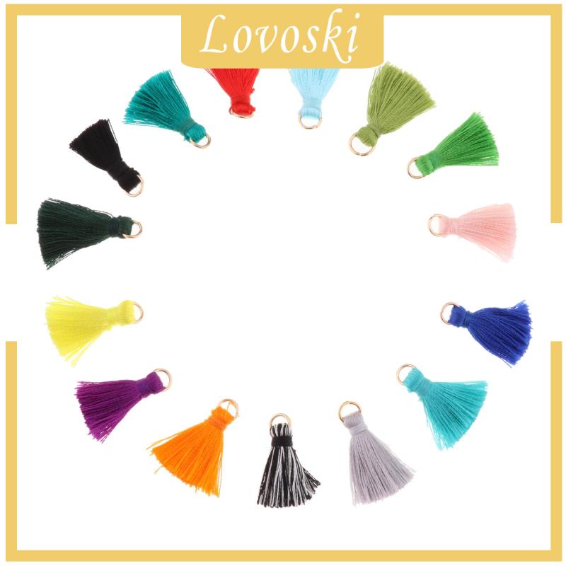 Bộ 100 Bông Tai Tua Rua Nhiều Màu Sắc