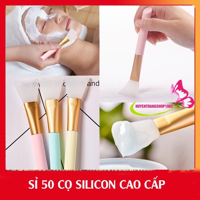 Sỉ 50 cọ silicon quét mặt nạ trang điểm cao cấp