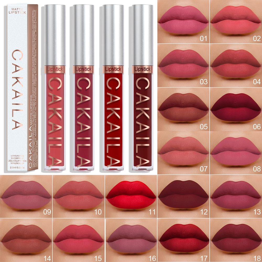 Son Môi Trang Điểm 18 Màu Lâu Trôi OKDEALS Mờ / Matte