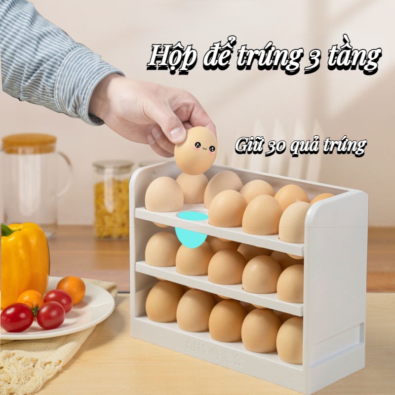 KHAY ĐỰNG TRỨNG 2-3 TẦNG TIẾT KIÊMK KHÔNG GIAN BẢO QUẢN TRỨNG HOÀN HẢO.ab