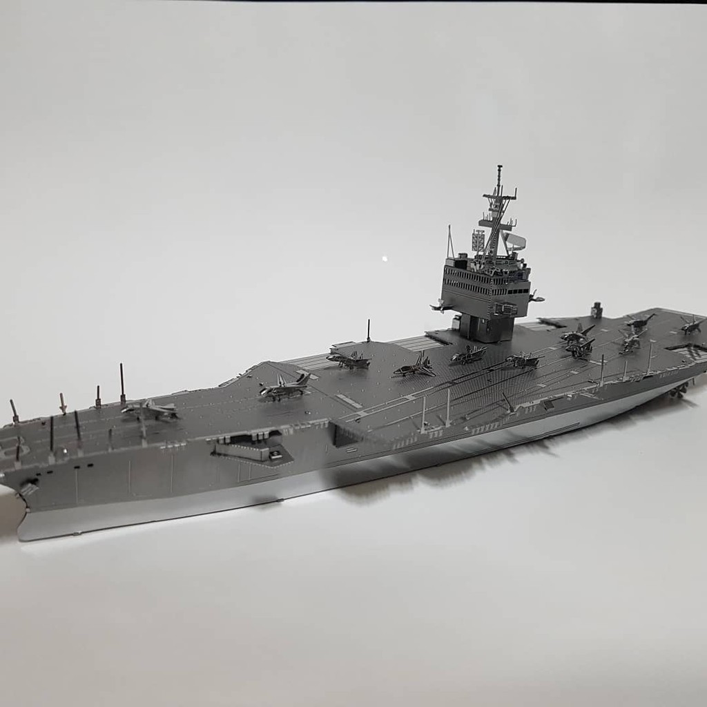 Mô hình 3D kim loại lắp ráp Piececool Tàu sân bay USS Enterprise CVN-65 [Chưa lắp]