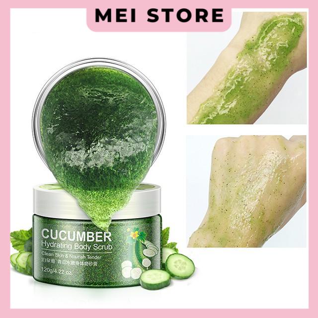 Tẩy Tế Bào Chết BIOAQUA Hạnh Nhân, Bơ Hạt Mỡ, Dưa Leo Cho Mặt Và Toàn Thân 120g