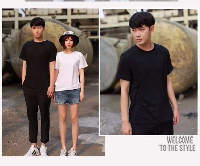 Áo thun trơn đen LOẠI 1 AGE2X | BigBuy360 - bigbuy360.vn