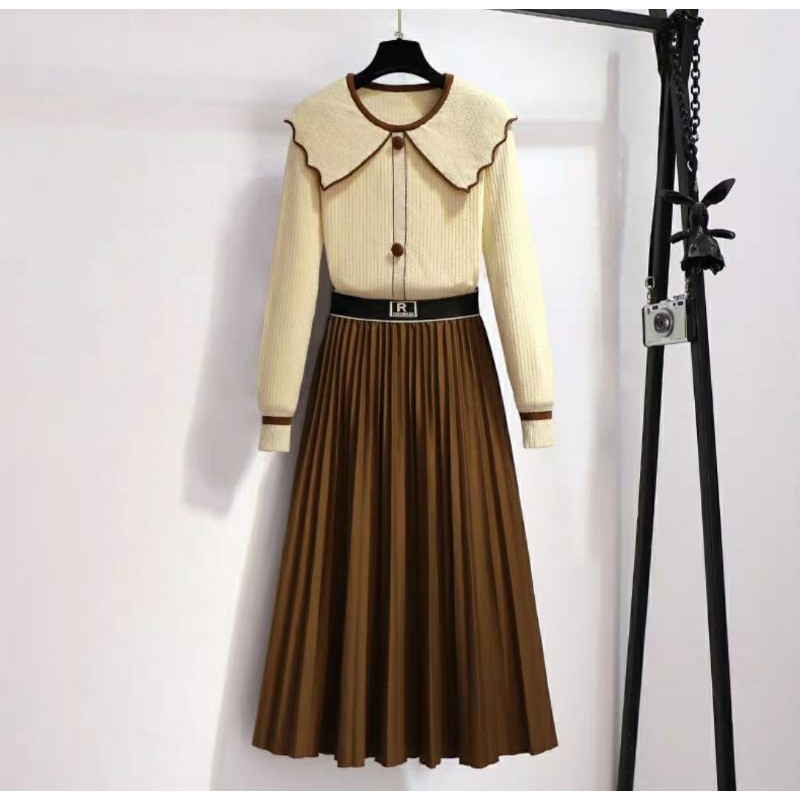CHÂN VÁY maxi dập ly