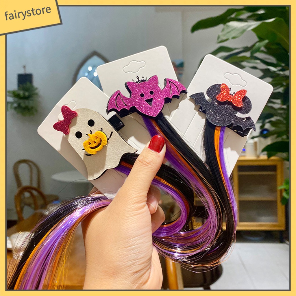 Kẹp Tóc Họa Tiết Halloween Nhiều Màu Sắc Độc Đáo Cho Bé