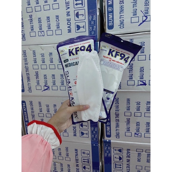 Khẩu trang kf94 Sumi Mask đủ màu mua nhiều được giá sỉ *Freeship* đảm bảo chất lượng 4 lớp