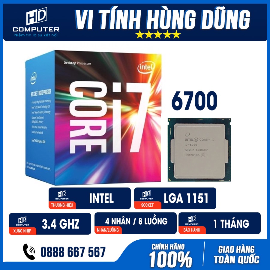 CPU sk 1151v1, i5 6400/ i5 6500/ i5 6600/ i7 6700/ i7 6700K, chip máy tính chạy trên main h110, b150, b250,i5 7400, 7500