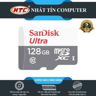 Thẻ nhớ MicroSDXC SanDisk Ultra 128GB Class 10 80MB/s (Xám)