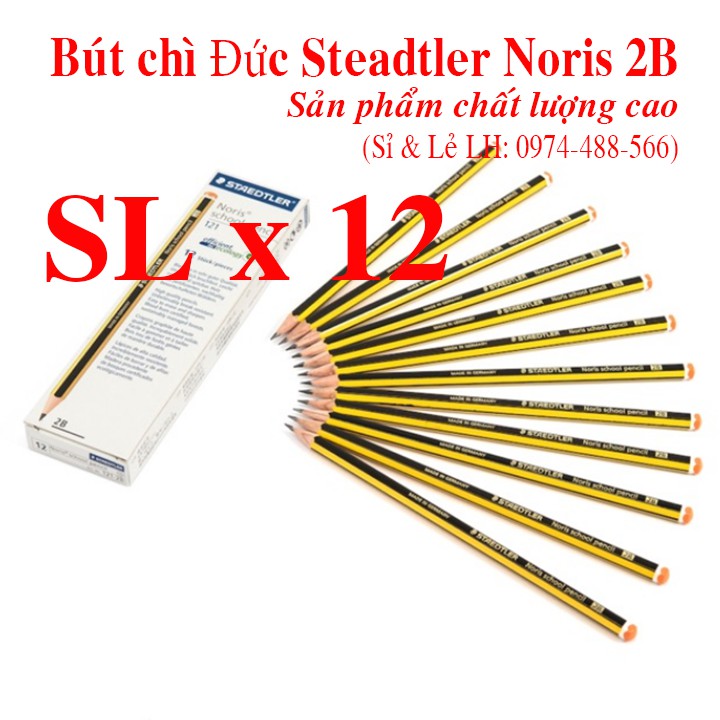 [SL x 12 Chiếc] Bút chì Đức Steadtler Noris 2B