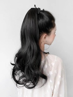 (ĐỌC KĨ MÔ TẢ) - [CAO CẤP] <HÌNH THẬT> TÓC CỘT XOĂN TẦNG 50CM- D19