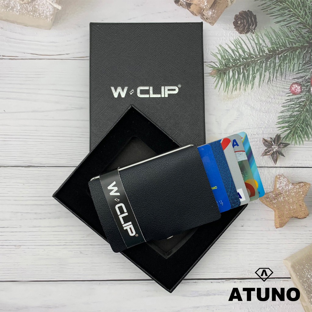 Ví đựng thẻ Atm, Name Card, Card Visit sang trọng tiện dụng ATUNO - WCLIP
