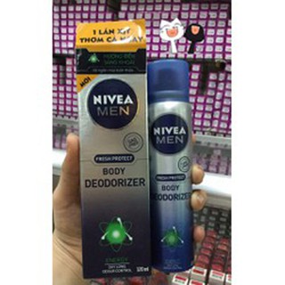 Xịt ngăn mùi toàn thân NIvea Men Enegry 120 ml - Hương Biển