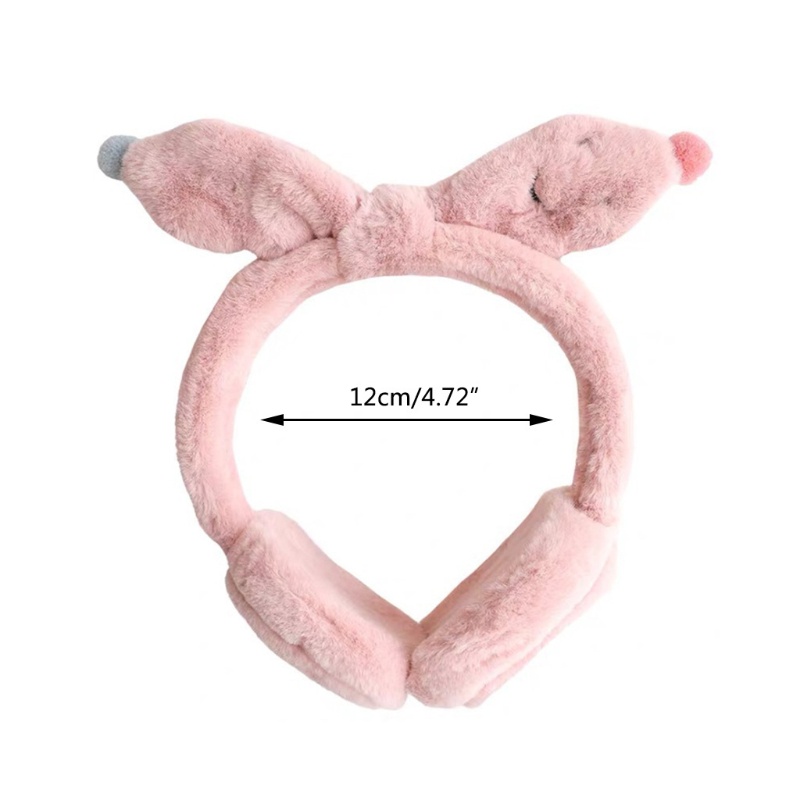 Bông Chụp Tai Giữ Ấm Mềm Mại Nhiều Màu Sắc Hình Tai Thỏ Xinh Xắn