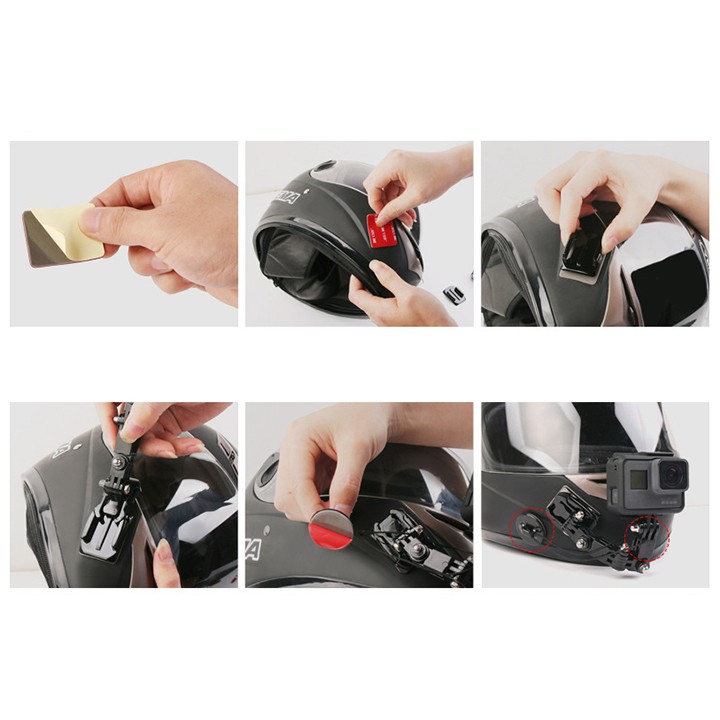 NGÀM DÁN MŨ BẢO HIỂM GẮN GOPRO / ACTION CAM