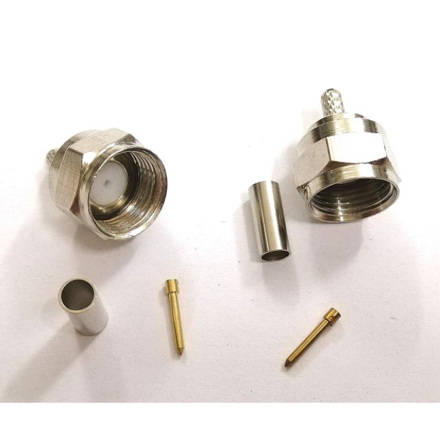 Đầu jack F connector nối dây cáp đồng trục RG316 RG174 RG58