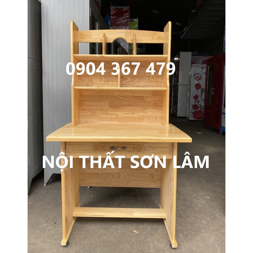 BÀN HỌC SINH GỖ THÔNG TỰ NHIÊN NGANG 80CM GIÁ RẺ FREESHIP