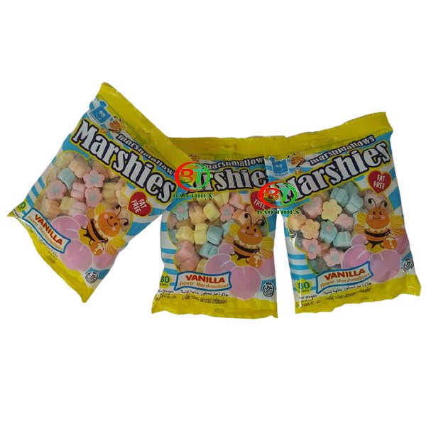 (3 vị) Kẹo xốp bông gòn Marshmallows Marshies gói 80g