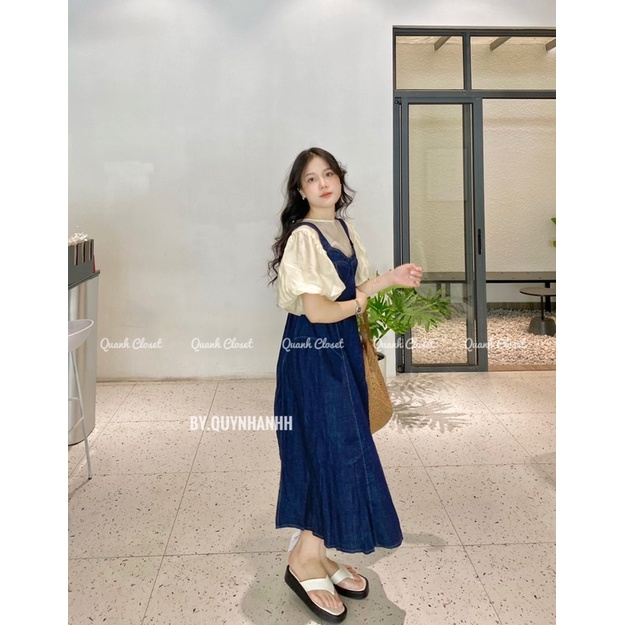 Váy yếm bò hàn quốc chun sau