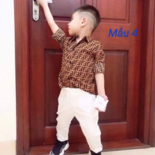 Áo Sơ mi lụa bé trai và gái