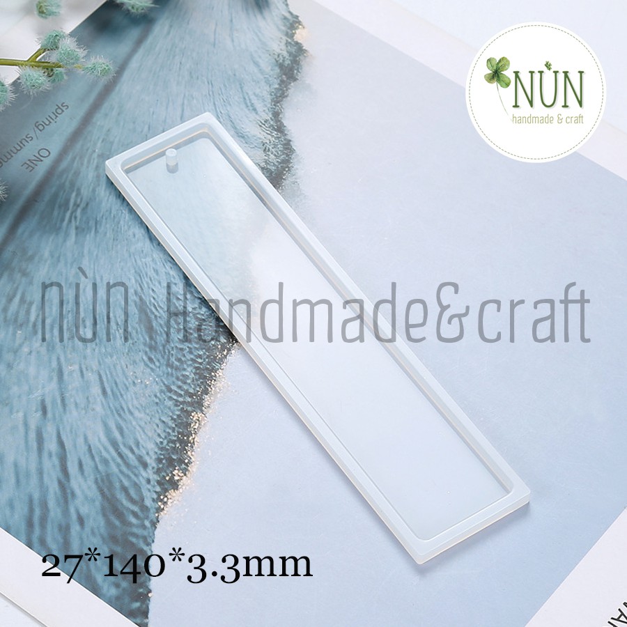 Khuôn Silicon Làm Book Mark Chữ Nhật