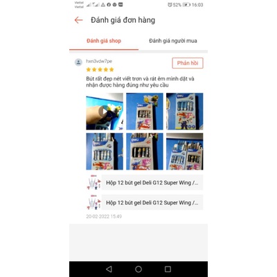 Hộp 12 bút gel Deli G12 Super Wing /3 màu Xanh, Đen, Tím